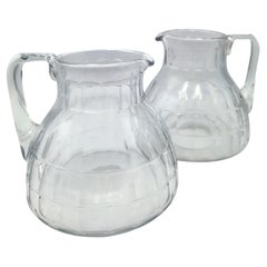 Early 20th Century Art Deco Pitchers Baccarat Crystal