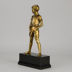 Early 20th Century Art Deco Sculpture "Sonny Boy" by Ferdinand Preiss
