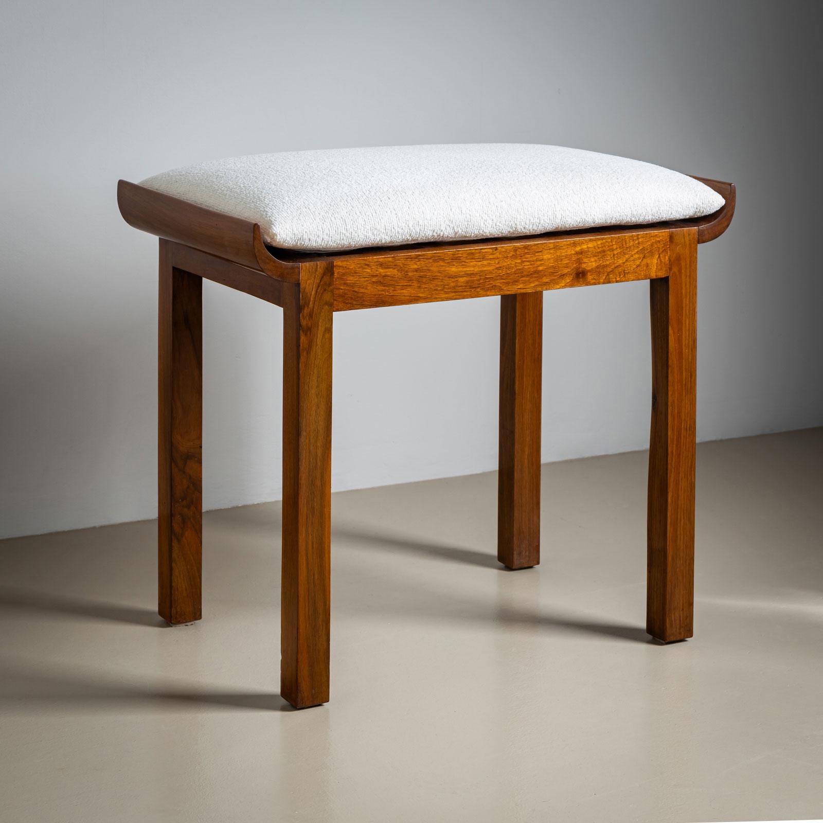 French Early 20th Century Art Deco Stool, France For Sale