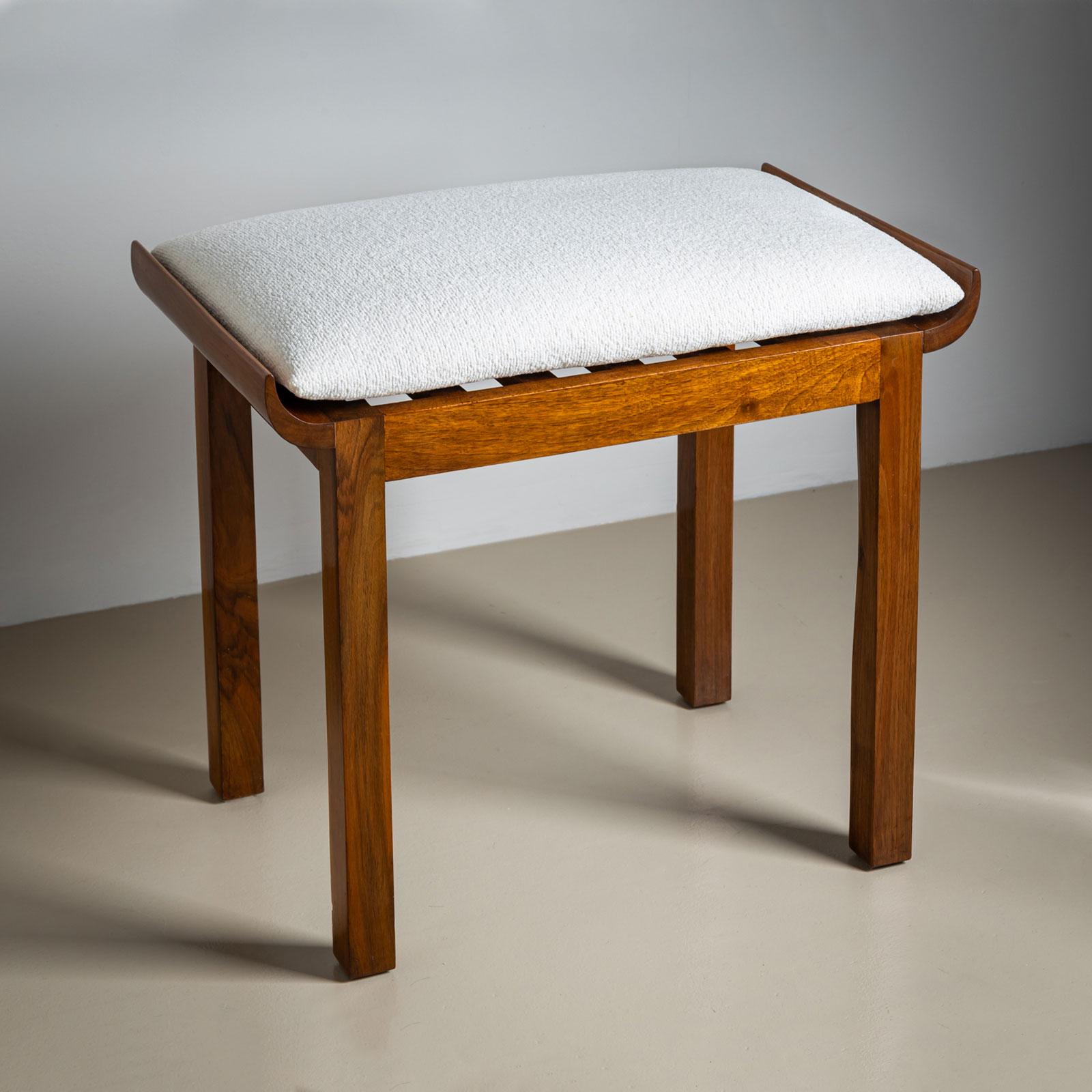Early 20th Century Art Deco Stool, France In Good Condition For Sale In New York, NY