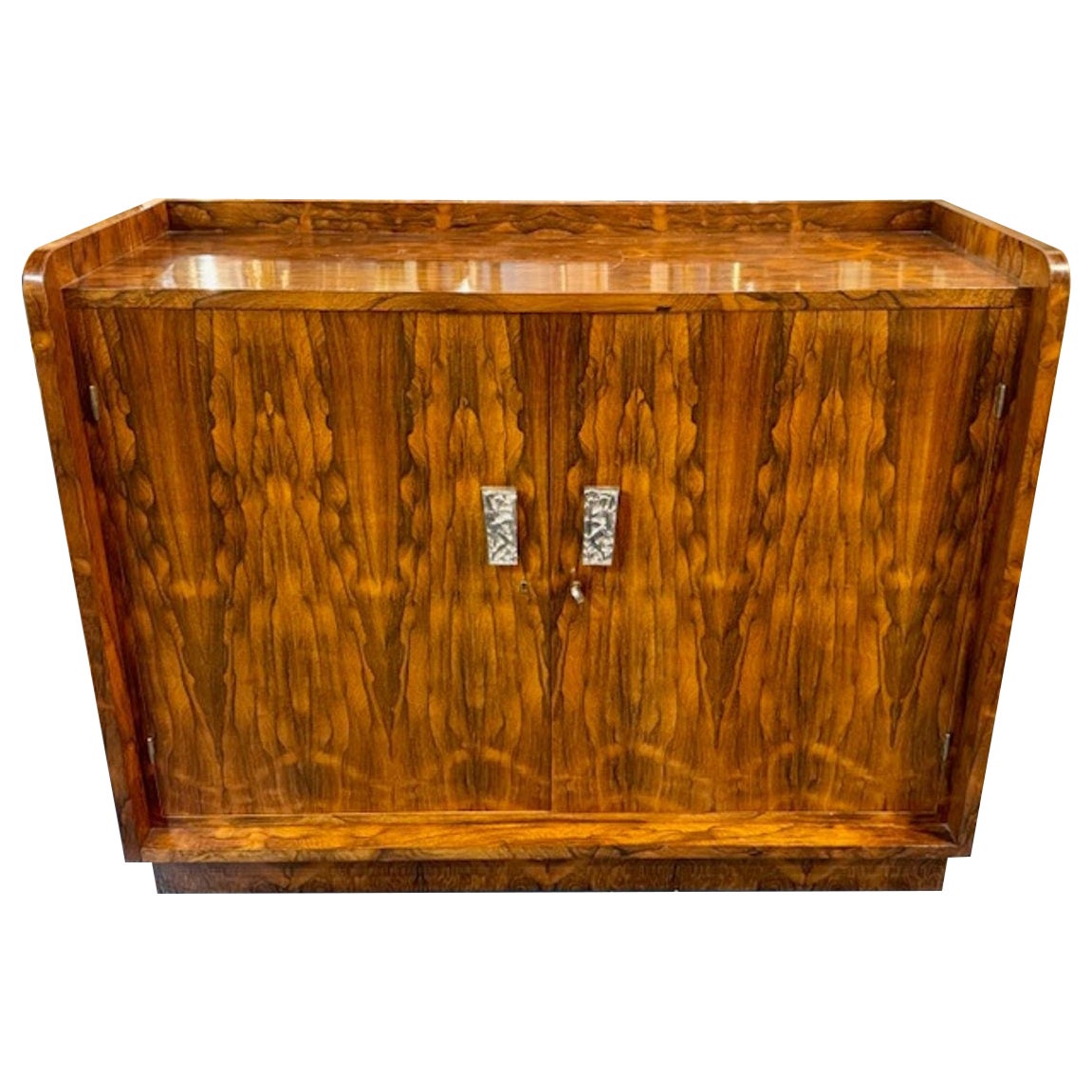 Early 20th Century Art Deco Style Rosewood Credenza For Sale