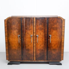 Art Deco Wardrobe, Early 20th Century, French Design, Original Patina