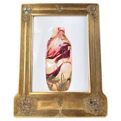Early 20th Century Art Nouveau Abalone Pattern Picture Frame by, Tiffany Studios