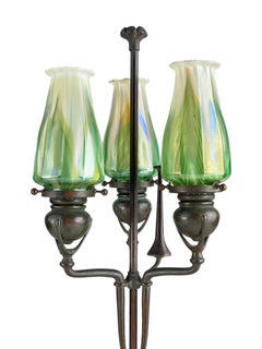 Early 20th Century Art Nouveau Adjustable Candlestick by, Tiffany Studios