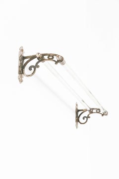 Early 20th Century Art Nouveau Antique Glass Towel Rail. c.1910