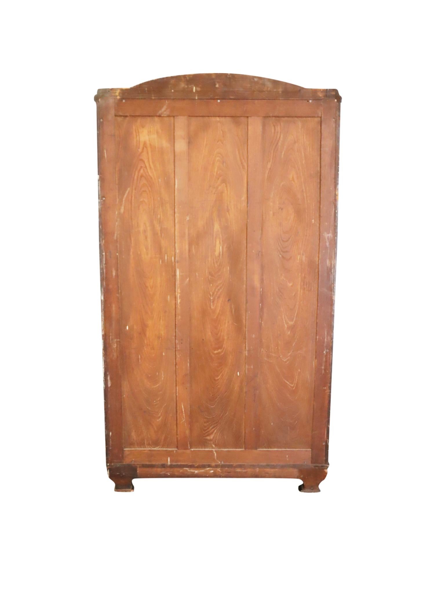 Early 20th Century Art Nouveau Armoire Cabinet 12