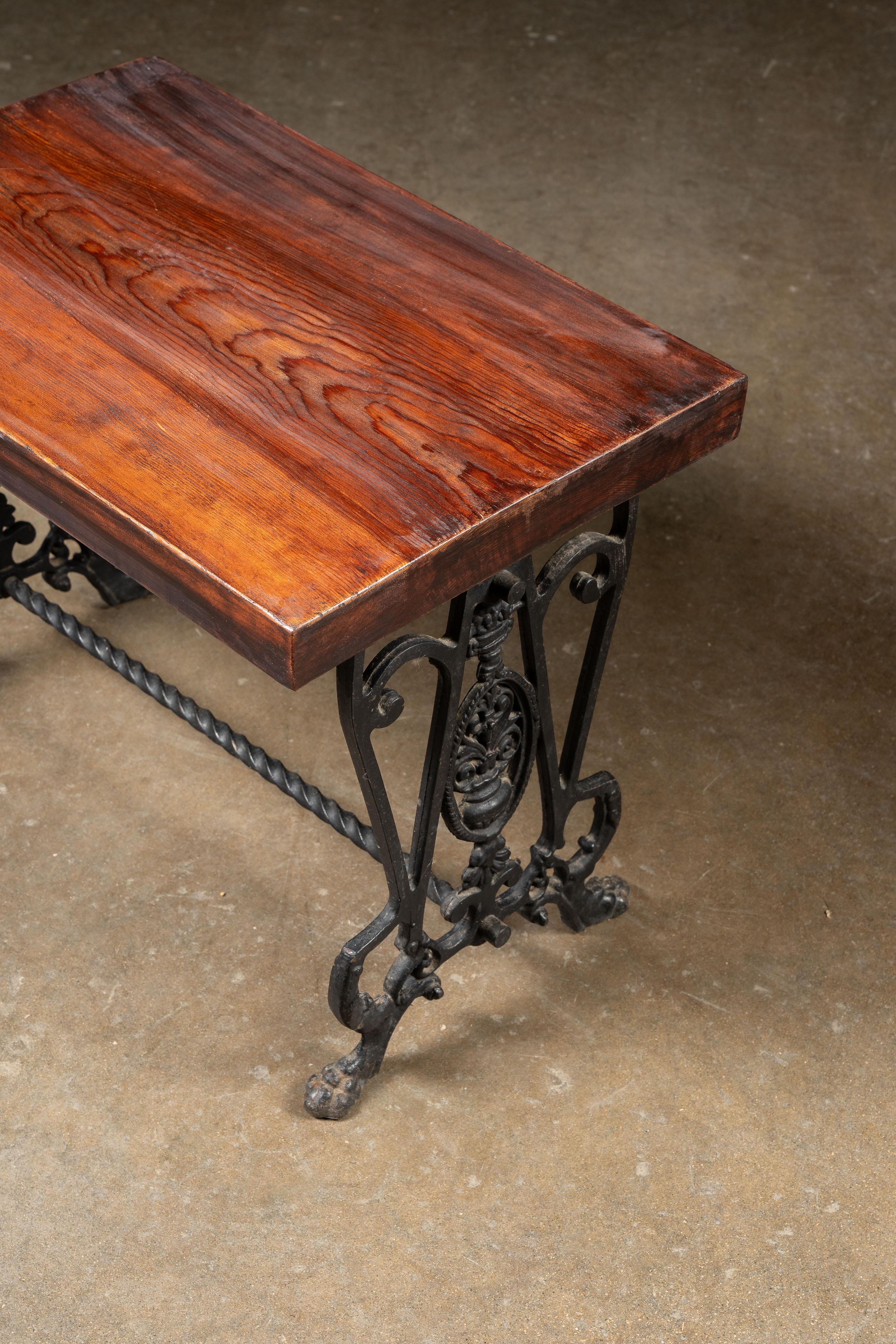 Fer Banc Art Nouveau du début du 20ème siècle en vente