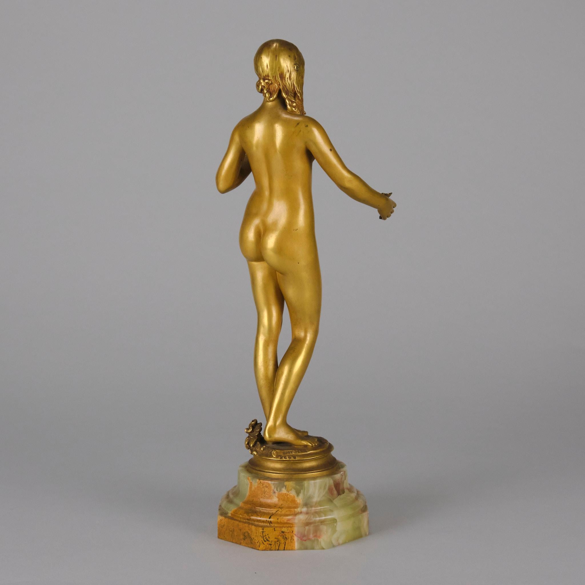 Bronze Art nouveau du début du XXe siècle intitulé « La Jeuneuse » par Antonin Carls Excellent état - En vente à London, GB