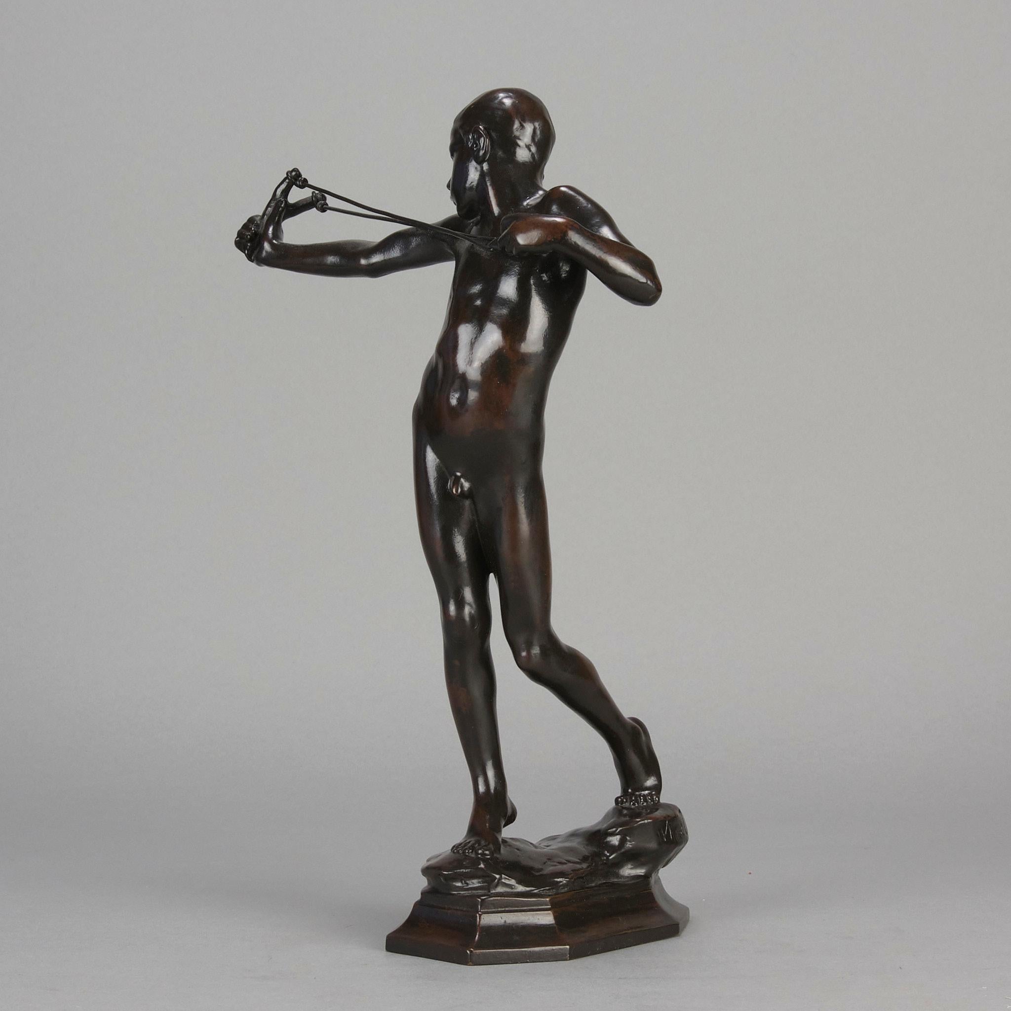 Early 20th Century Art Nouveau Bronze entitled 