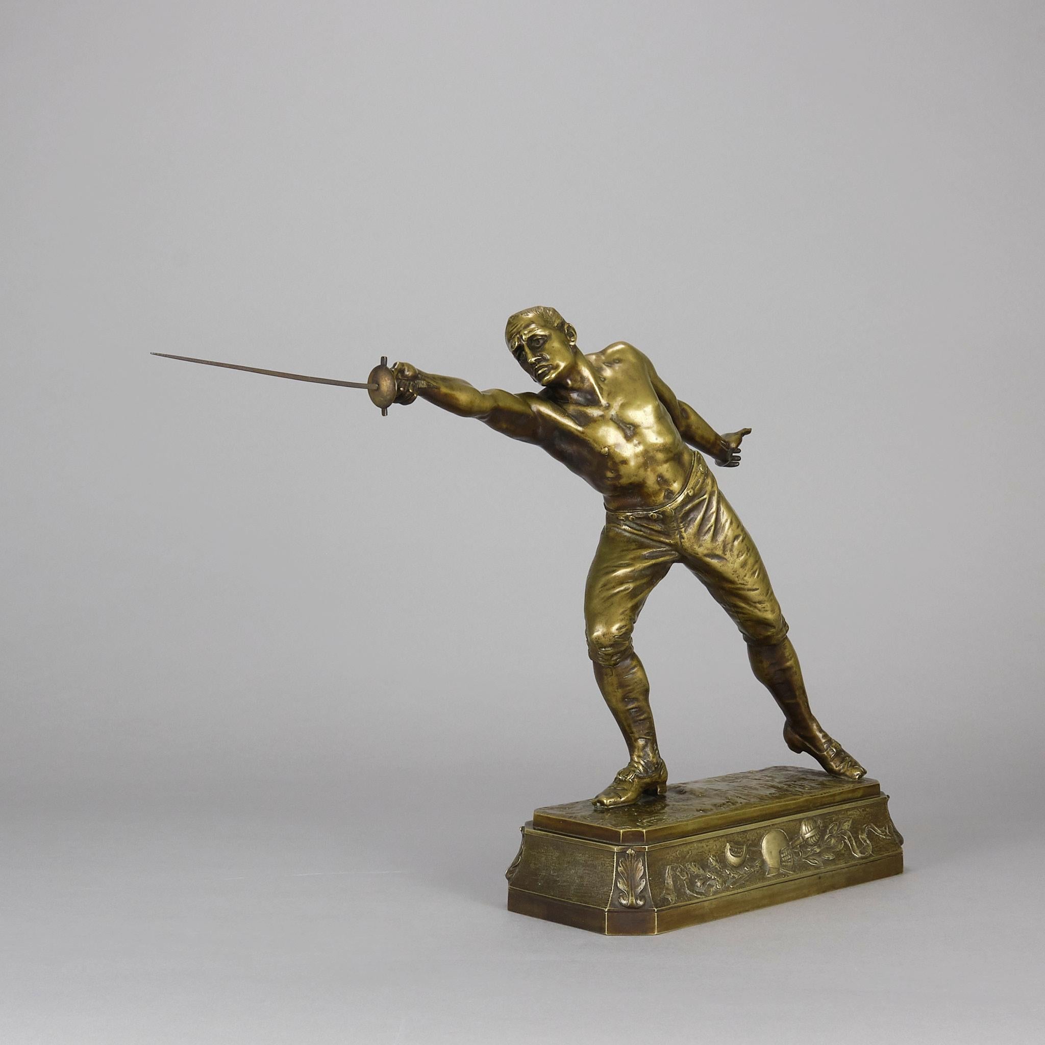 Calco Scultura in bronzo Art Nouveau dei primi del Novecento 