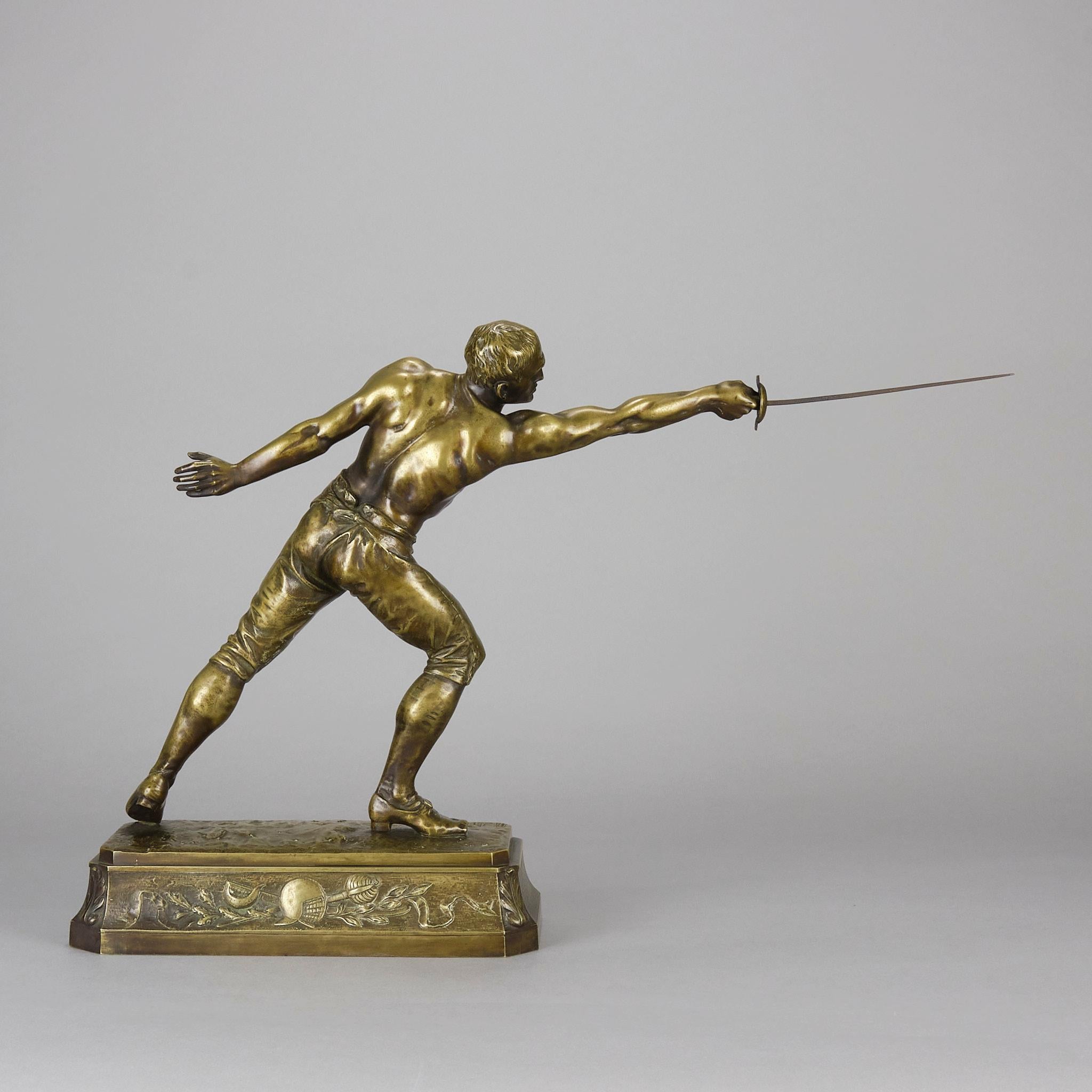 Early 20th Century Art Nouveau Bronze Sculpture 