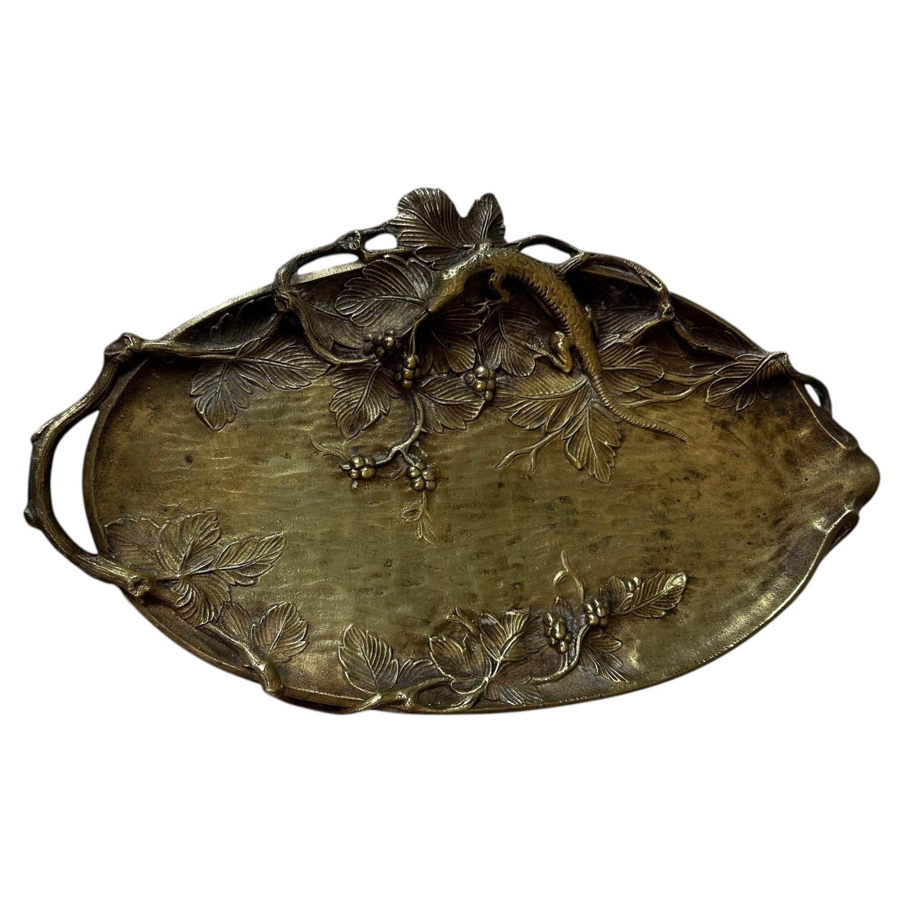 Early 20th century Art Nouveau Bronze Vide-poche, 1910s