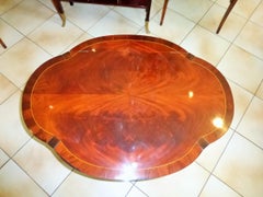 Early 20th Century Art Nouveau Coffee Table or Console Table Mahogany Veneer
