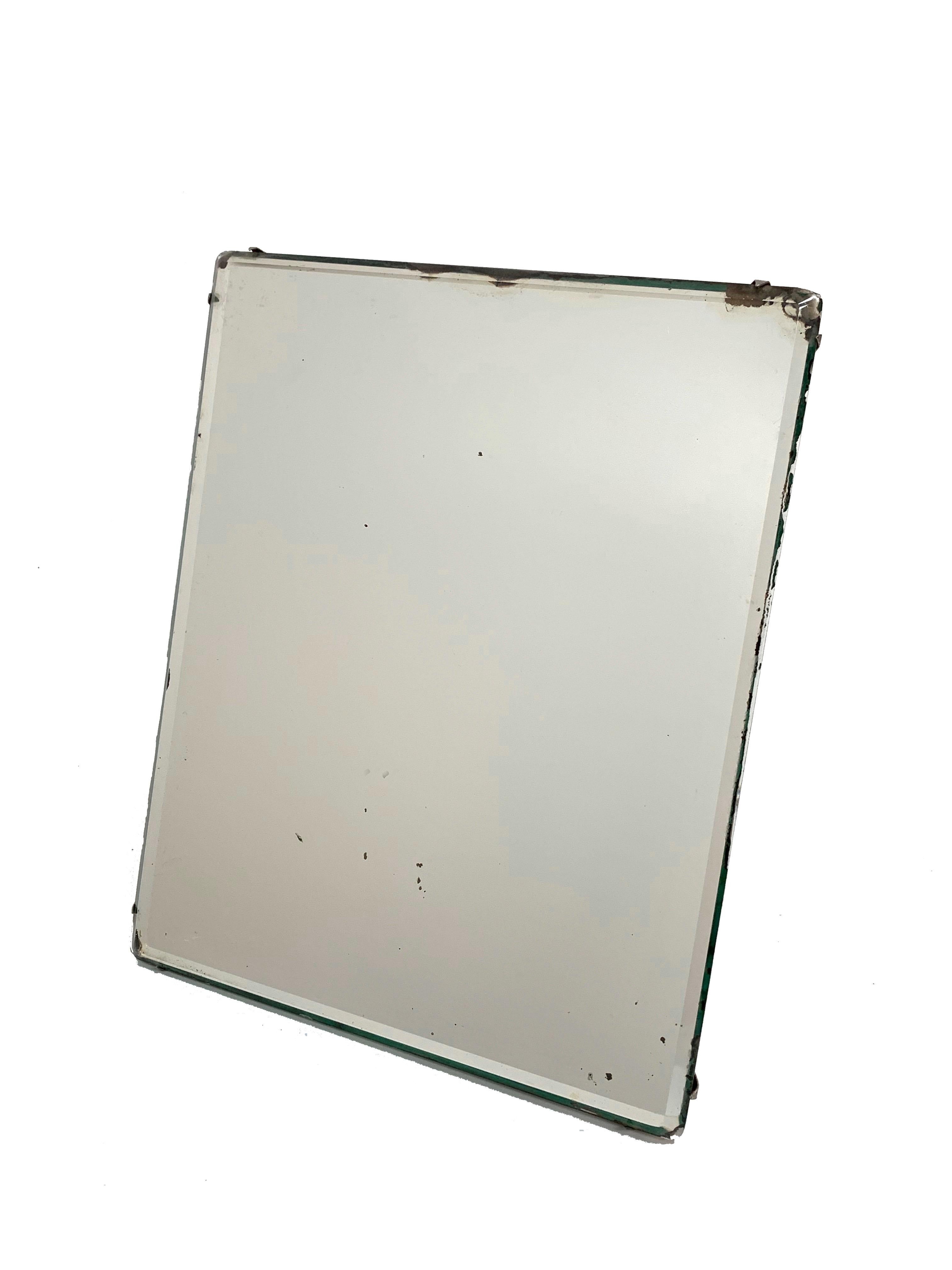 Italian Mid-Century Table Mirror in Wood and Iron by Luigi Fontana &C, 1940s For Sale 1