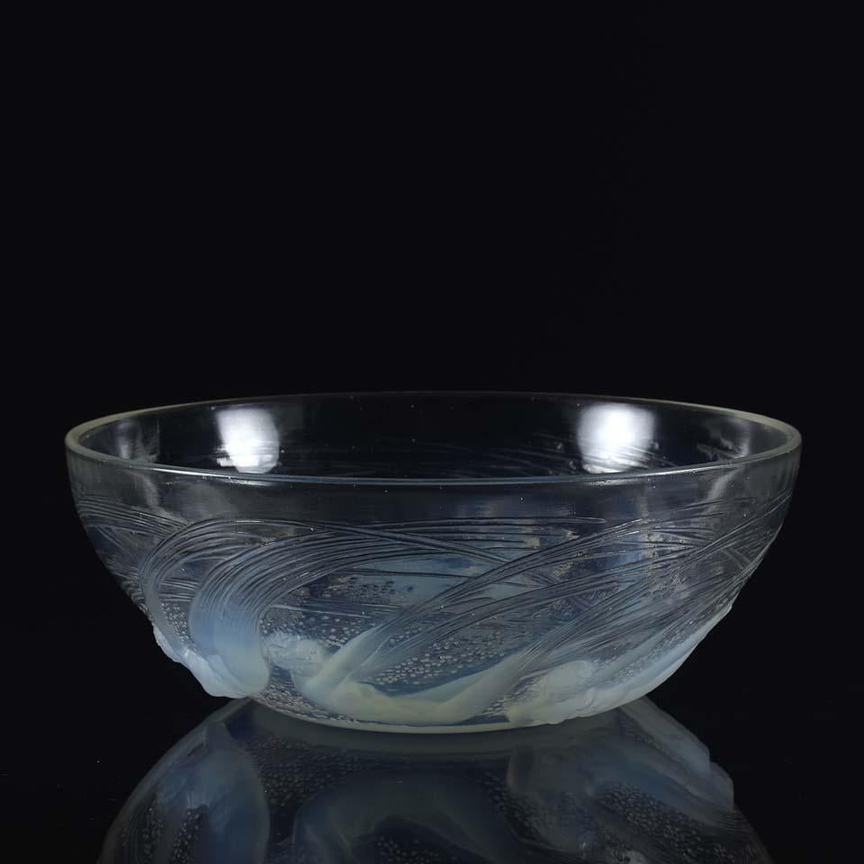 Molded Early 20th Century Art Nouveau Glass 