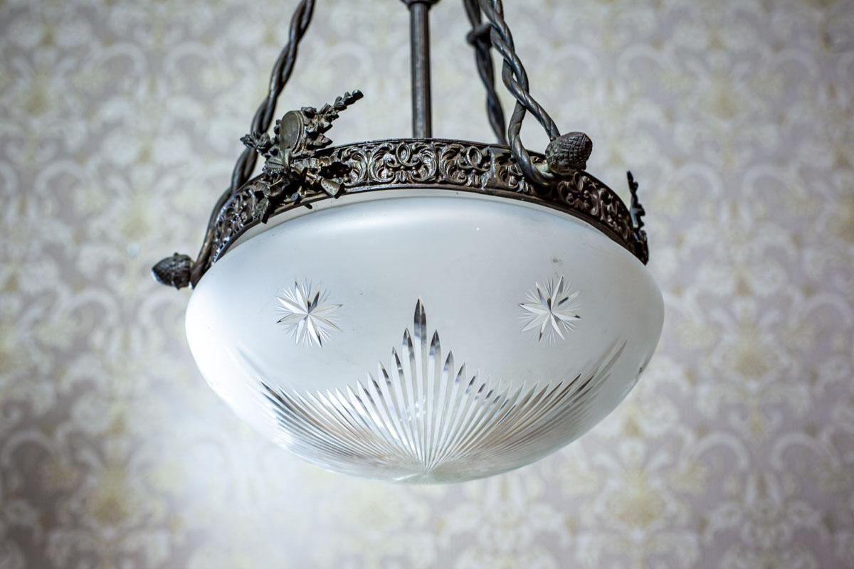Early 20th Century Art Nouveau Hanging Lamp 5