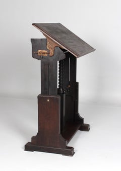 Early 20th Century Art Nouveau Lectern or Drawing Table, Switzerland, circa 1910