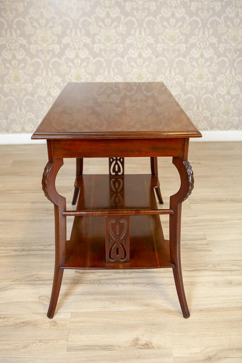 Mahogany Coffee Table in the Art Nouveau Style, Early 20th Century For Sale 2