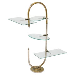 Early 20th Century Art Nouveau Metal and Glass Patisserie Display Stand