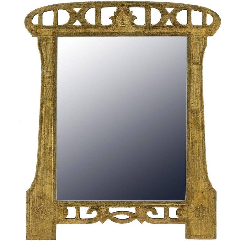 vintage art nouveau mirror