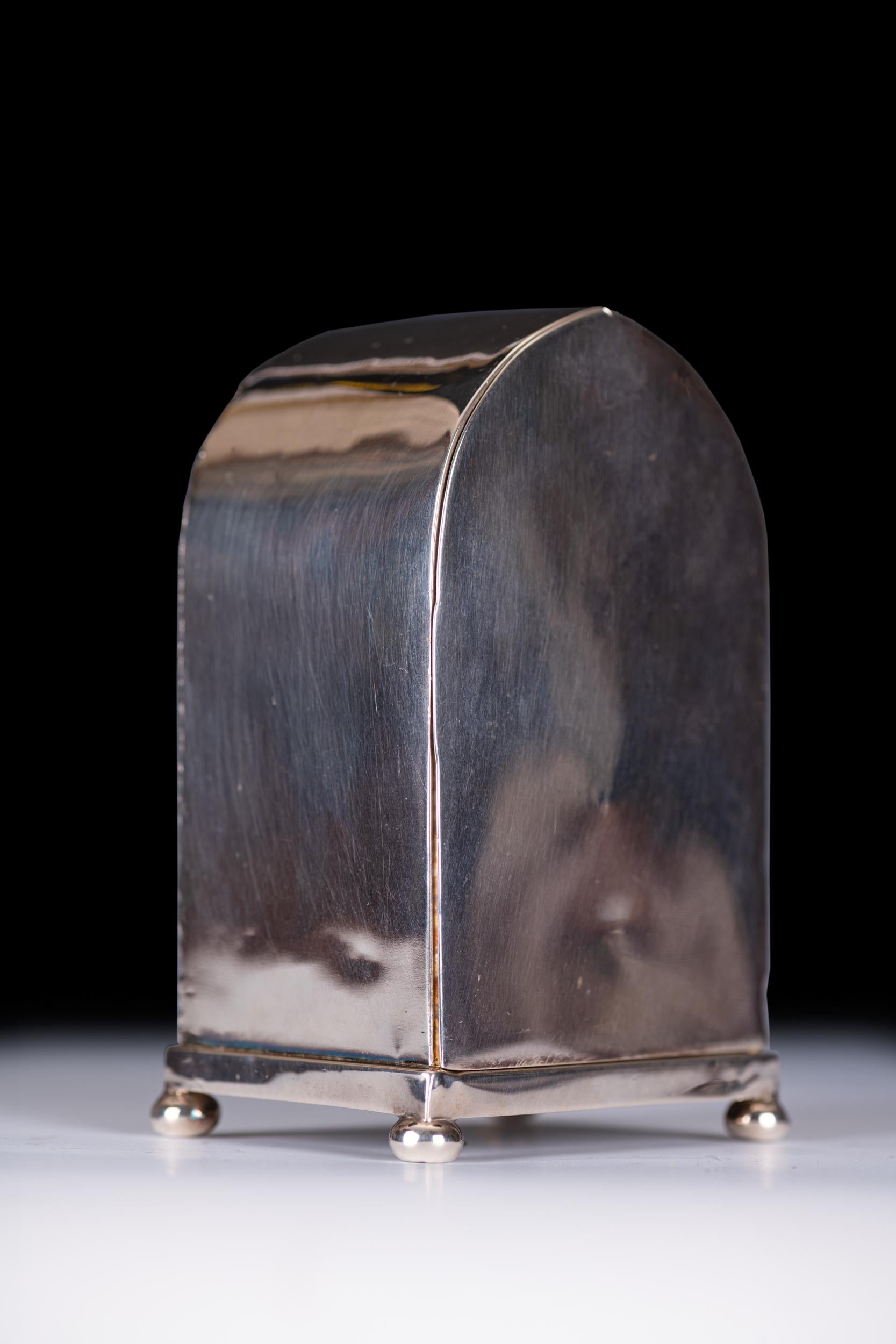 Inizio XX secolo Orologio da carrozza in argento Art Nouveau dei primi del Novecento di William Comyns London in vendita