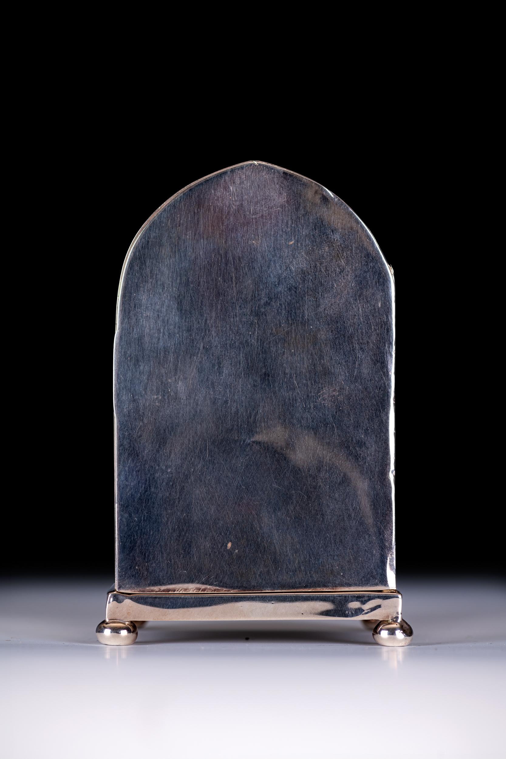Argento Orologio da carrozza in argento Art Nouveau dei primi del Novecento di William Comyns London in vendita