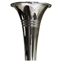 Early 20th Century Art Nouveau Silver Plate Trumpet Vase - Reed & Barton