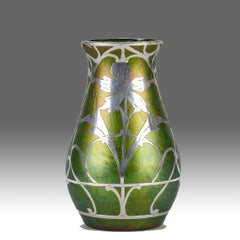Vase "Silvered Phänomen" de Loetz Witwe, Art Nouveau du début du 20e siècle