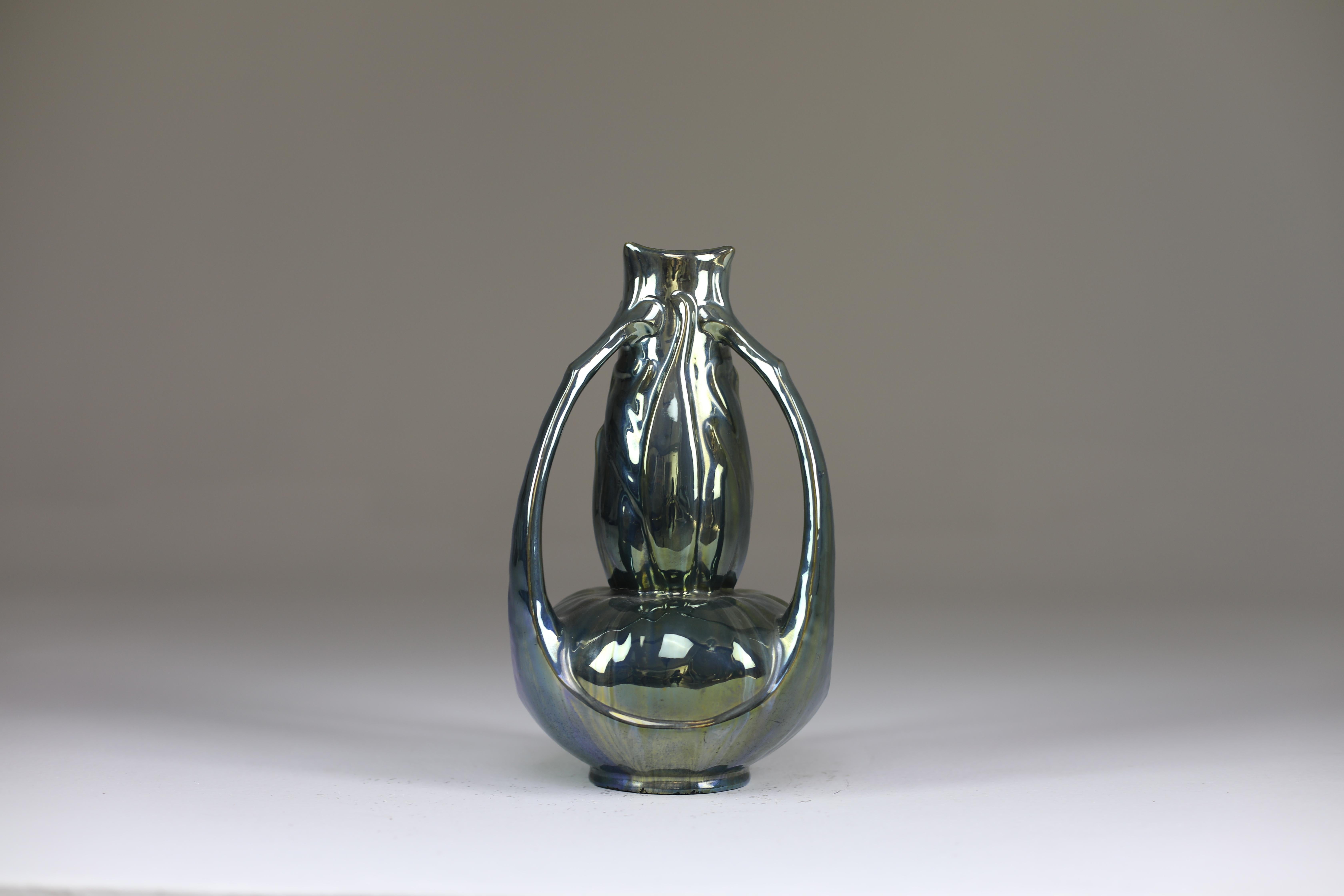 French Early 20th Century Art Nouveau Vase by Alphonse Cytère, 1910 For Sale