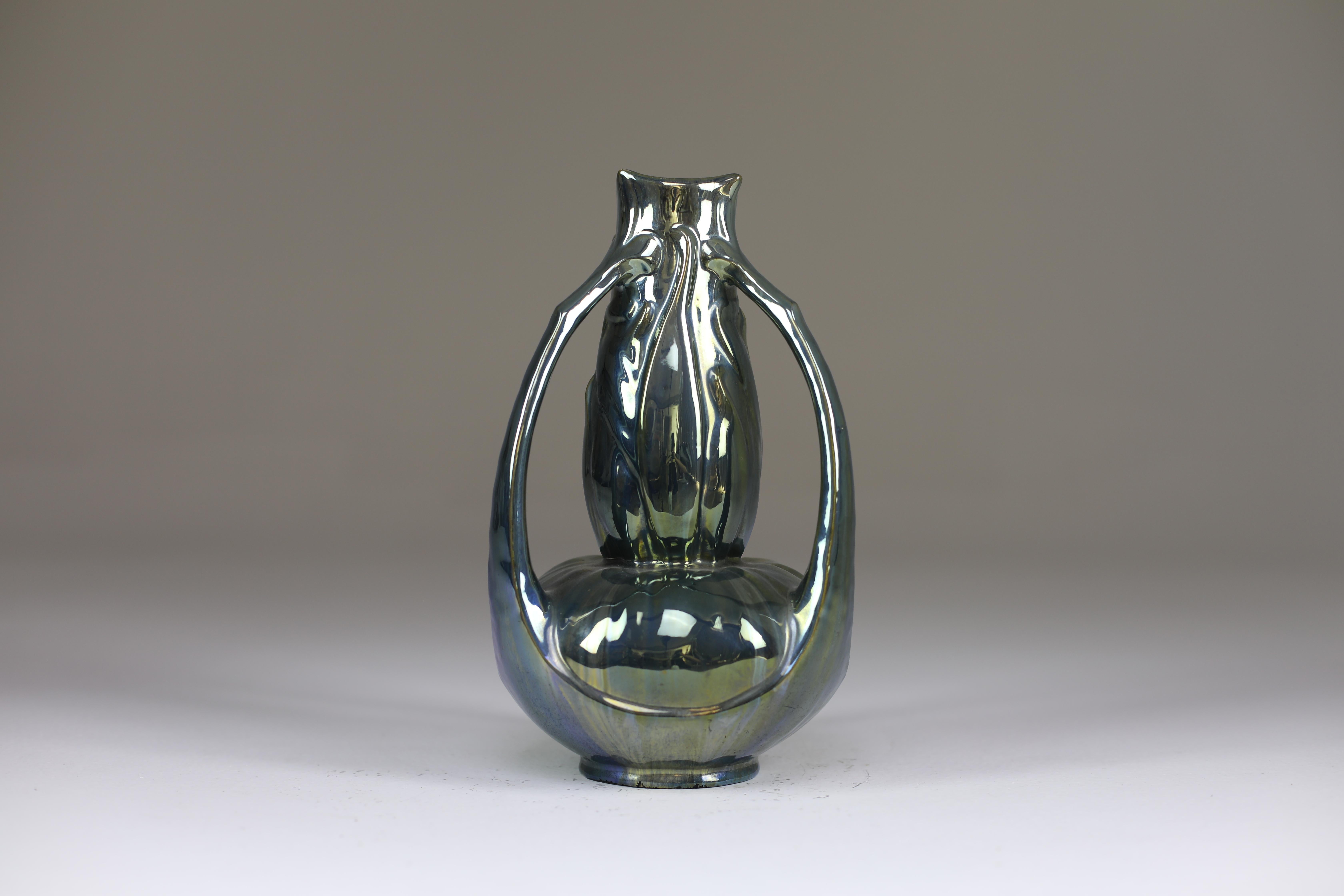 Early 20th Century Art Nouveau Vase by Alphonse Cytère, 1910 In Good Condition For Sale In Paris, FR