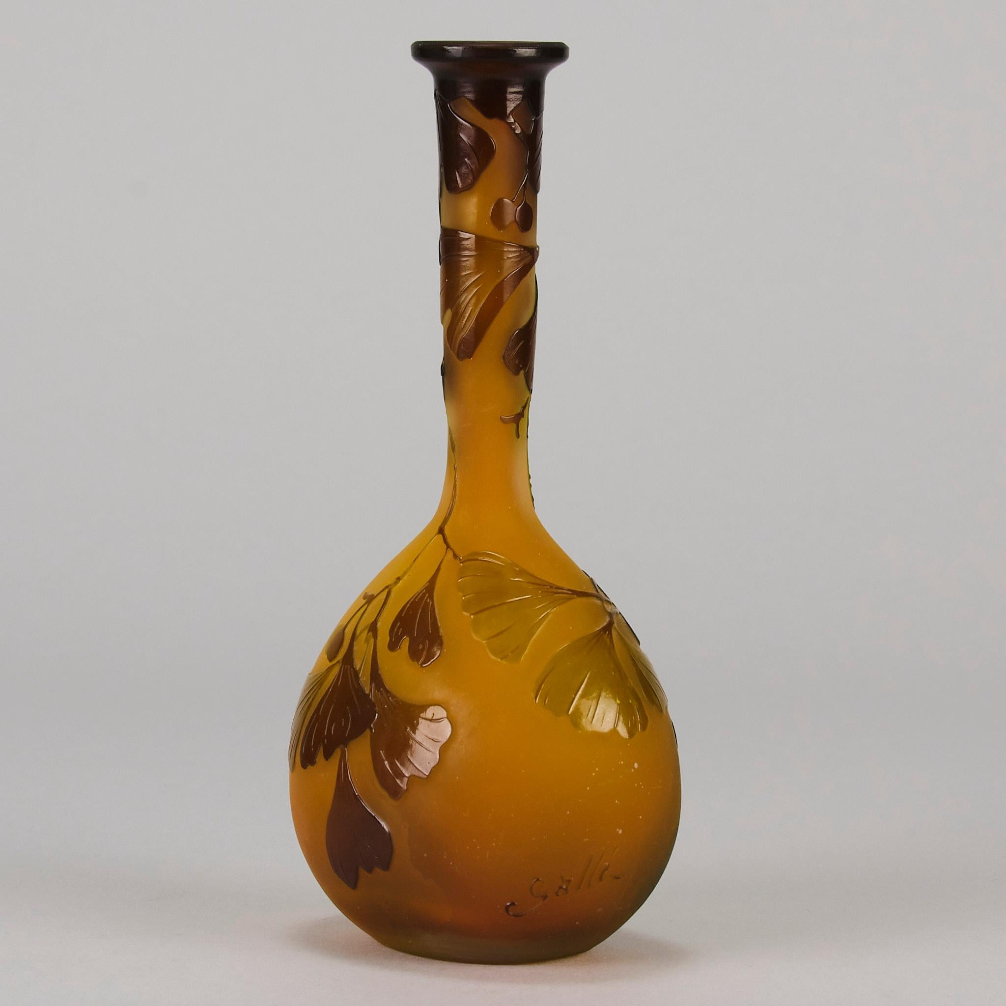 Glass Early 20th Century Art Nouveau Vase entitled 