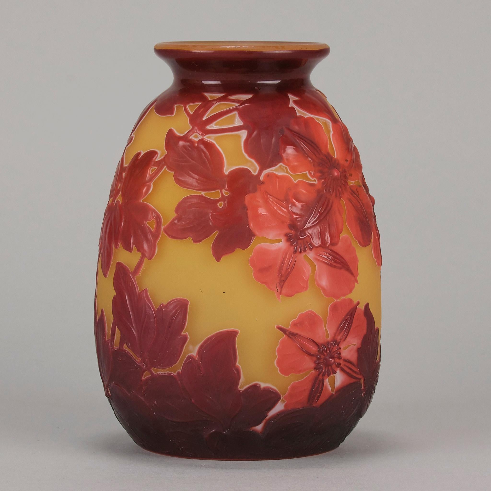 Molded Early 20th Century Art Nouveau Vase 