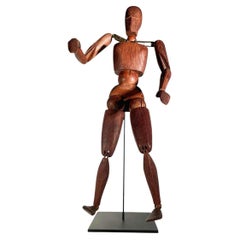 Early 20th Century Articulated Carved Wood Artists' Mannequin or Lay Figure
