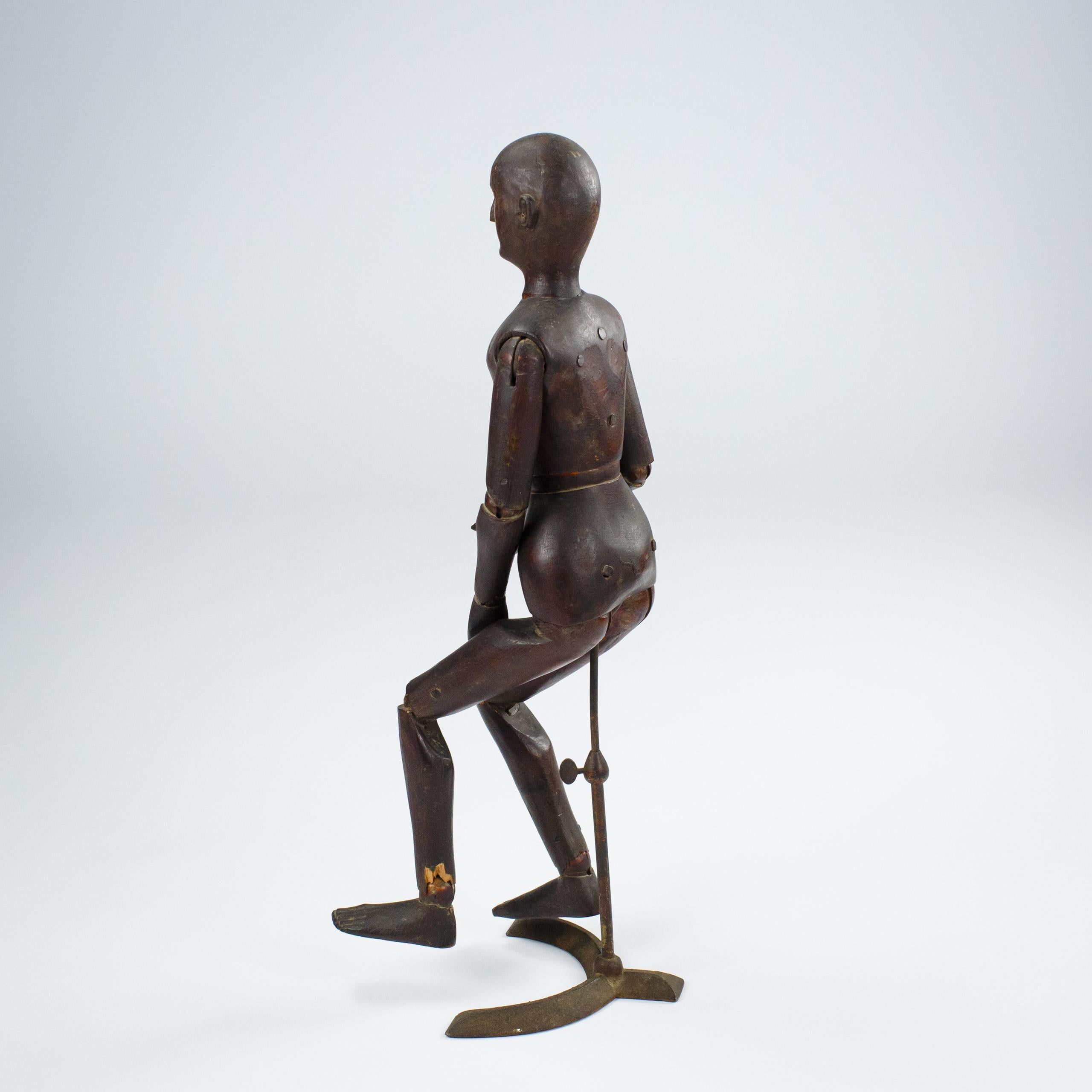 Early 20th Century Artist Lay Figure or Mannequin In Fair Condition In Pease pottage, West Sussex