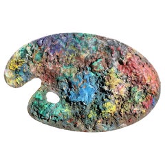 Frühes 20. Jahrhundert Künstler Palette Wand-Skulptur