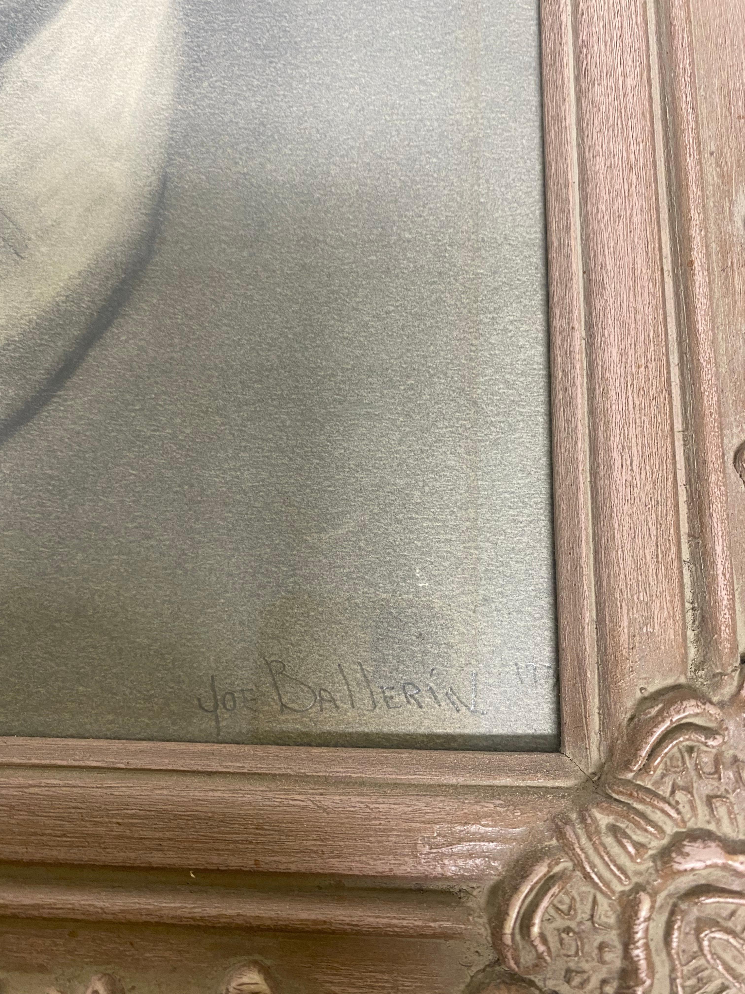 Early 20th century artist study of a classical bust pencil on paper For Sale 1