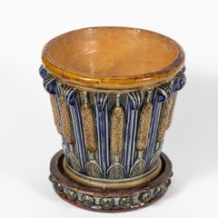 Early 20th Century Arts and Crafts Jardiniere Pot with Drip Tray