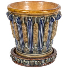 Early 20th Century Arts and Crafts Jardiniere Pot with Drip Tray