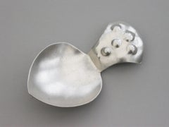Early 20th Century Arts & Crafts Silver Caddy Spoon, Stud Handle, London, 1912