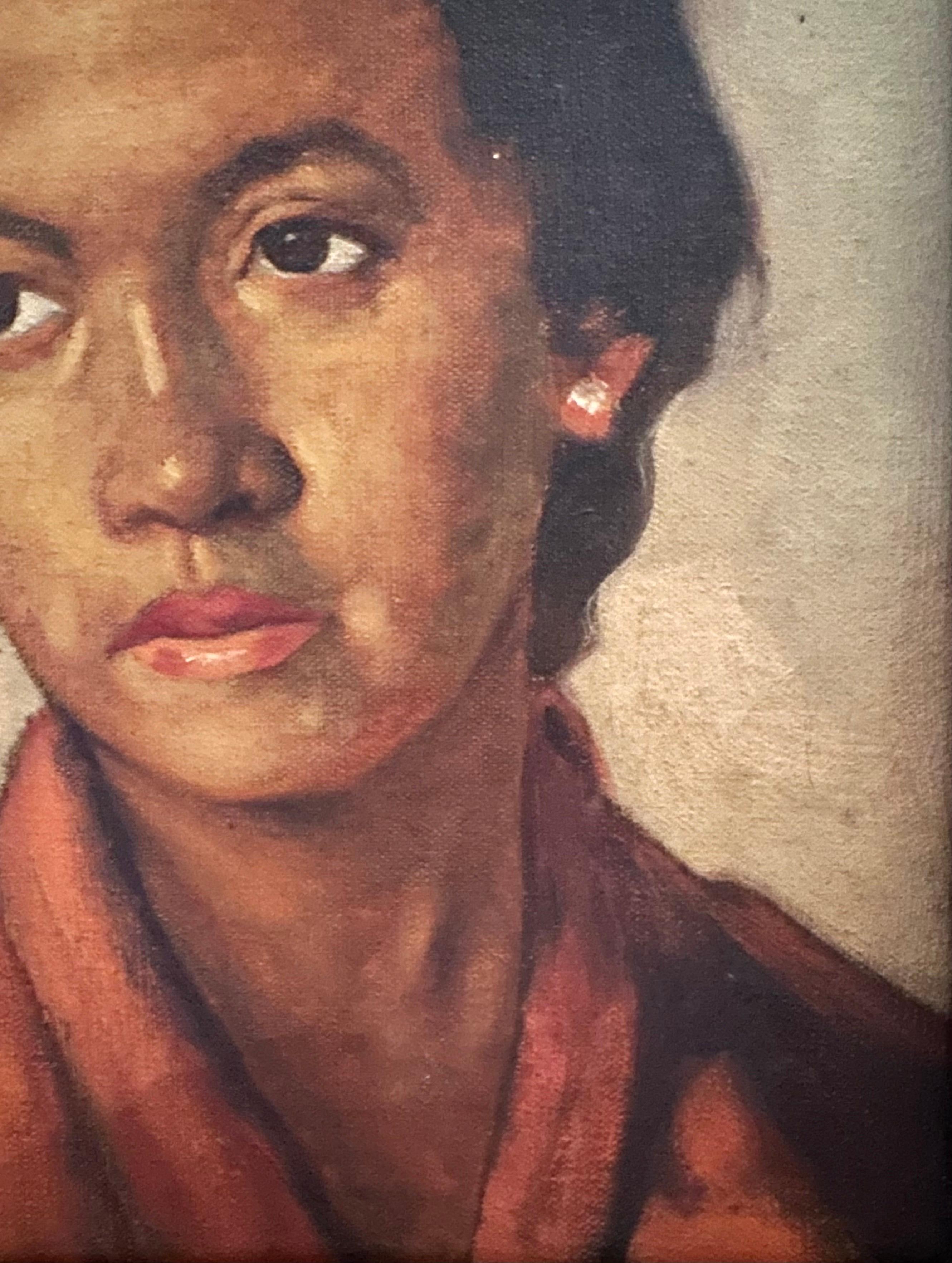American Early 20th Century Ashcan School Social Realist Portrait Women of Color. For Sale