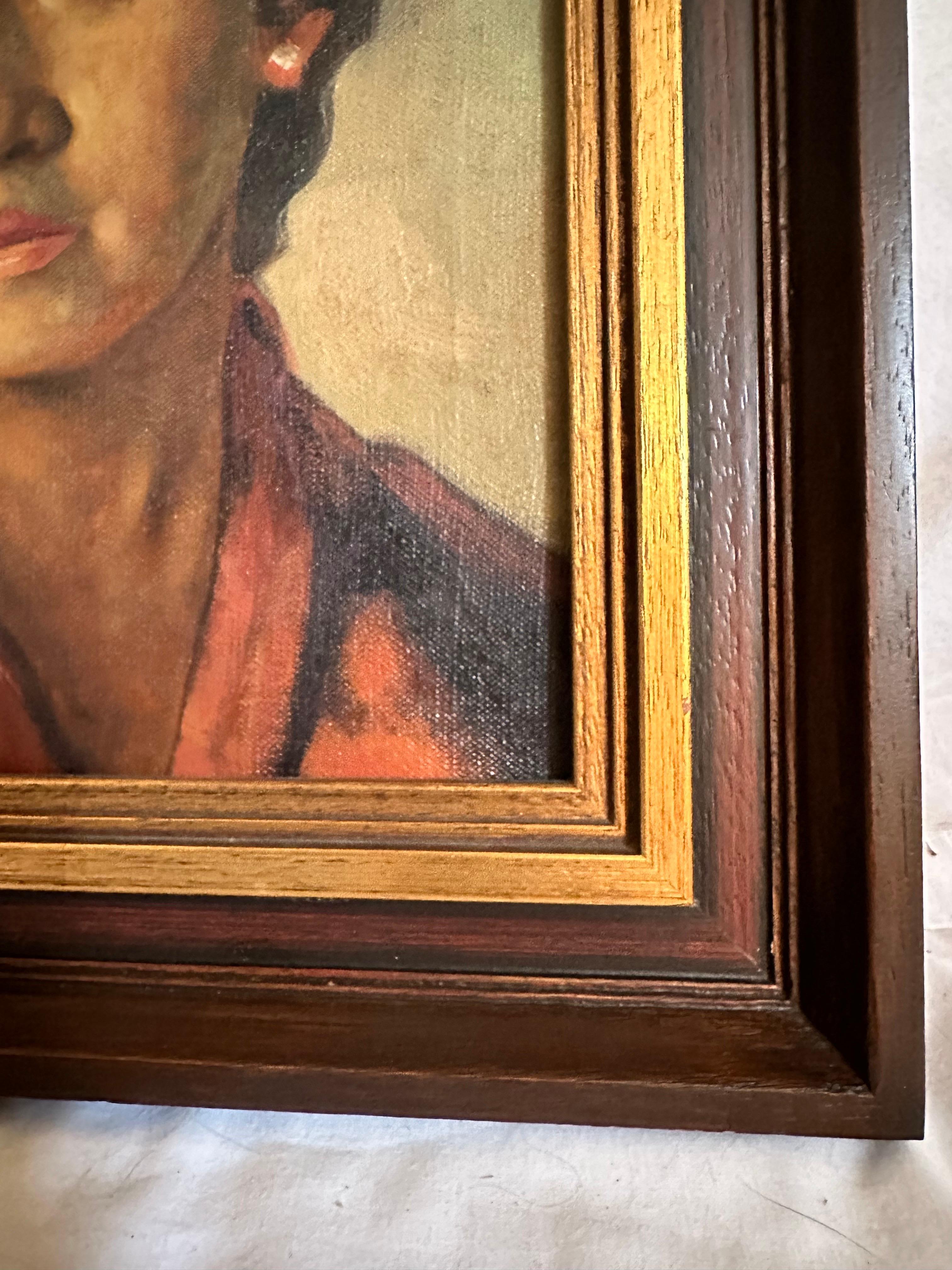 Early 20th Century Ashcan School Social Realist Portrait Women of Color. In Good Condition For Sale In Vero Beach, FL