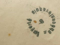Inizio del XX secolo, posacenere in porcellana, pittura a mano