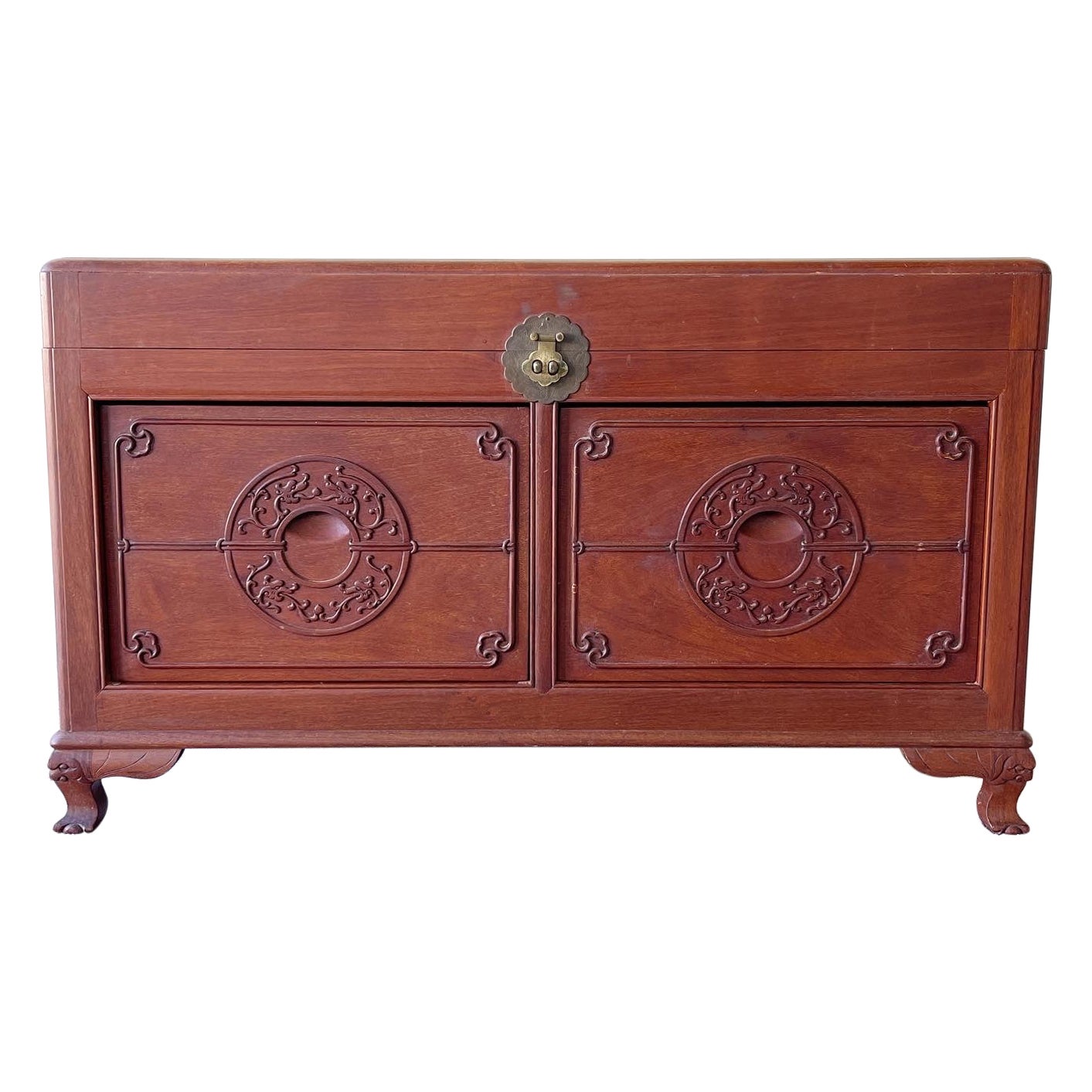 Early 20th Century Asian Dowry, Blanket or Storage Chest by J. L. George