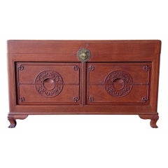 Early 20th Century Asian Dowry, Blanket or Storage Chest by J. L. George