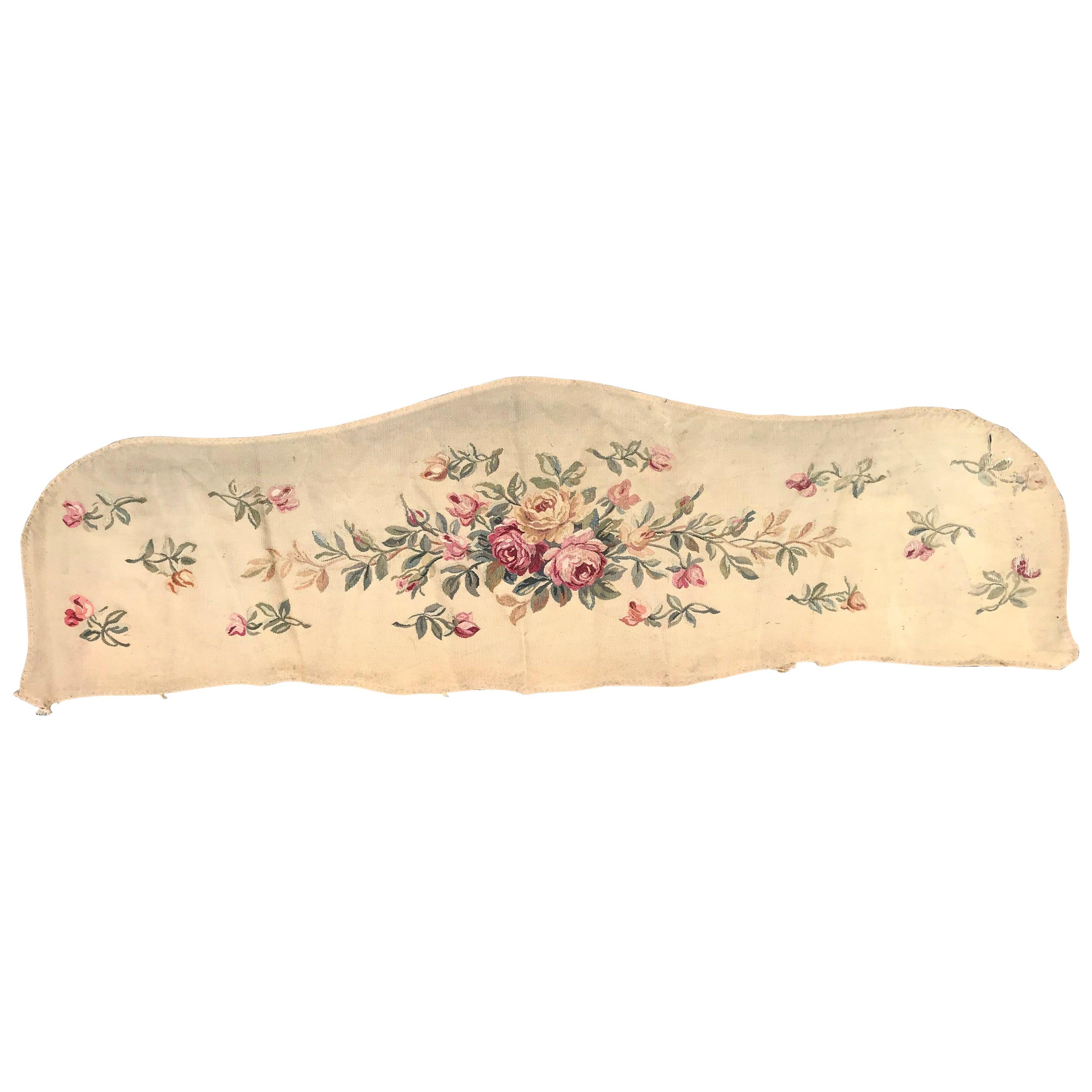 Early 20th Century Aubusson Bed Tapestry