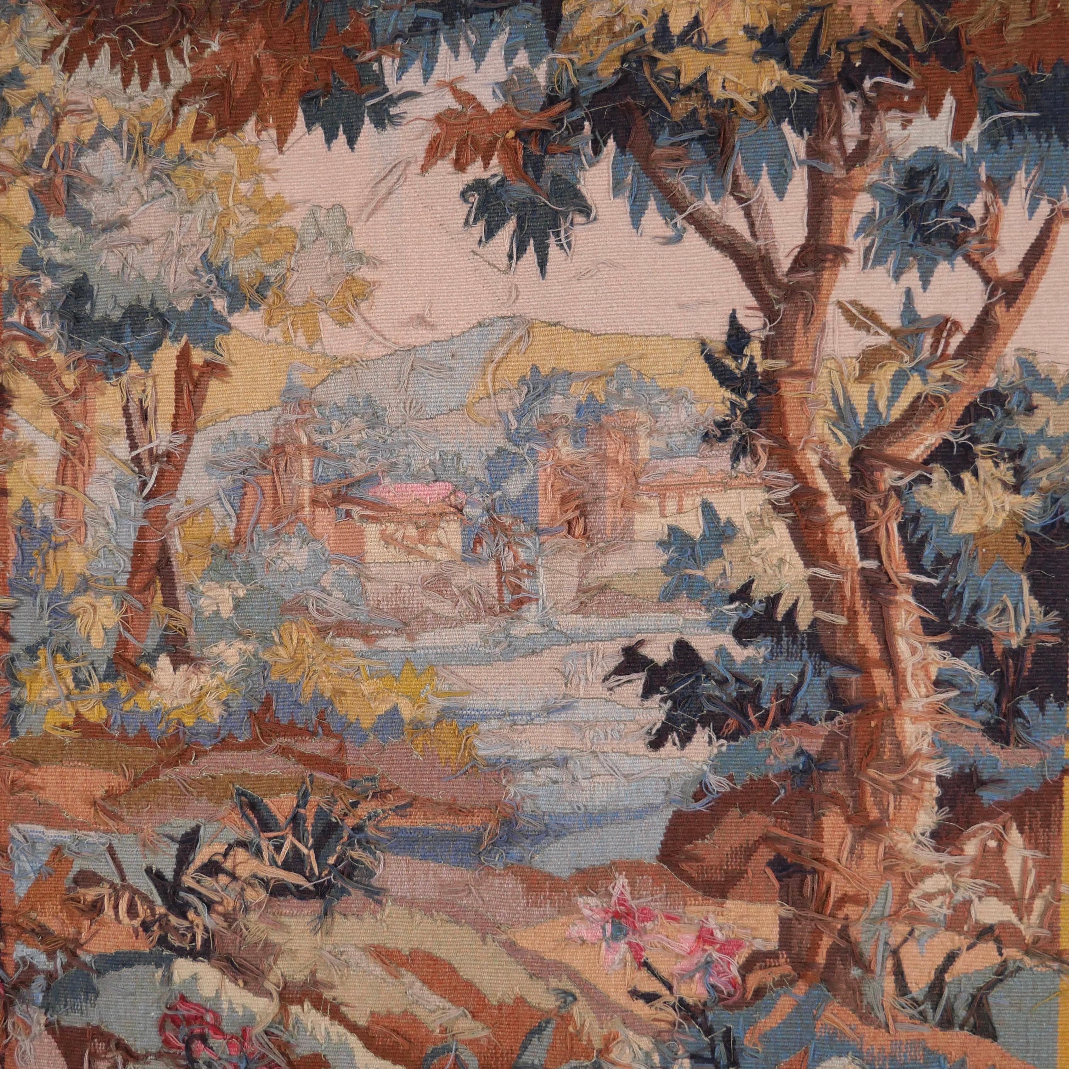 Aubusson Verdure-Wandteppich des frühen 20. Jahrhunderts im Angebot 1
