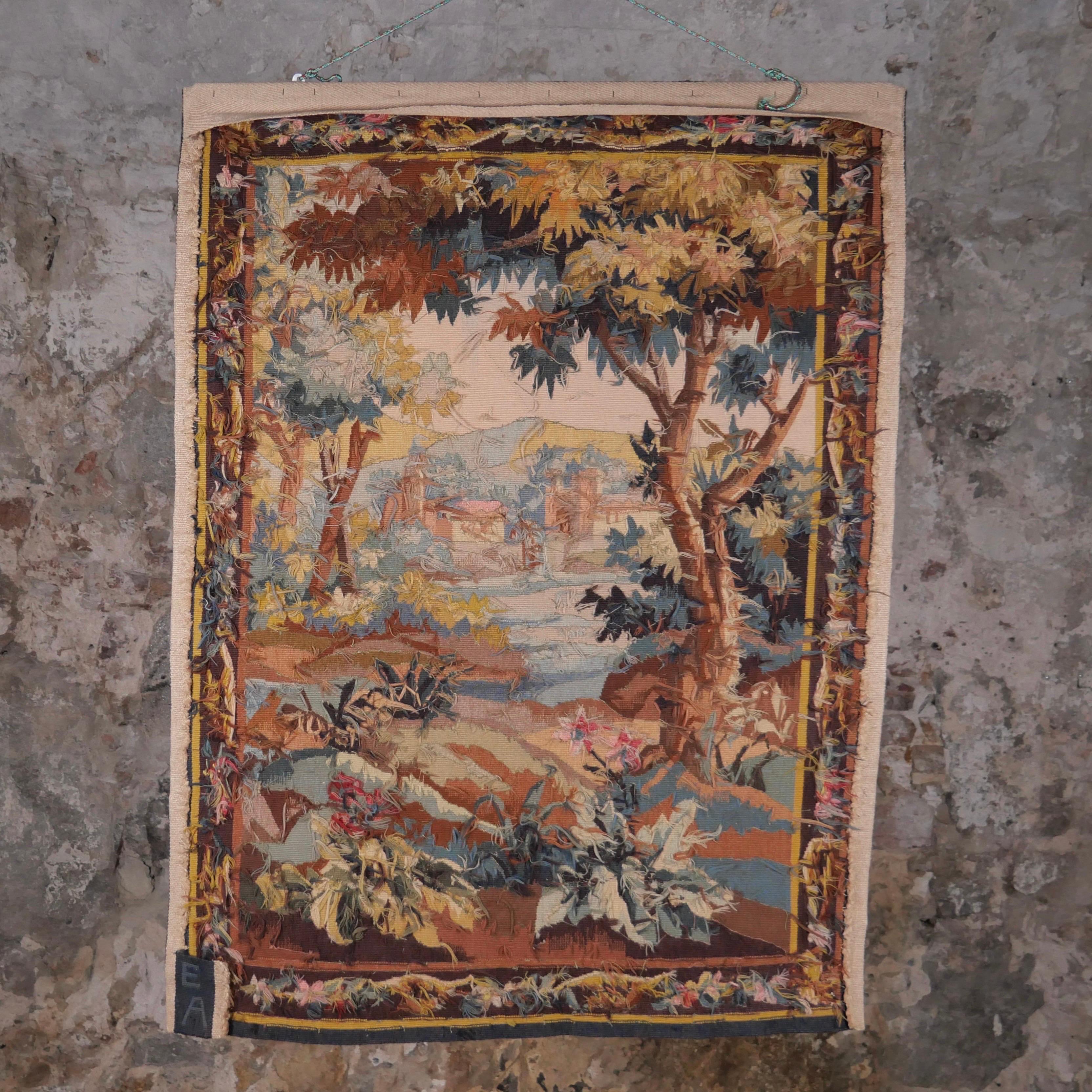 Aubusson Verdure-Wandteppich des frühen 20. Jahrhunderts im Angebot 2
