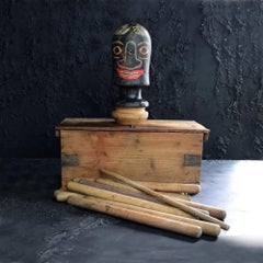 Juego de feria inglés Aunt Sally de principios del siglo XX