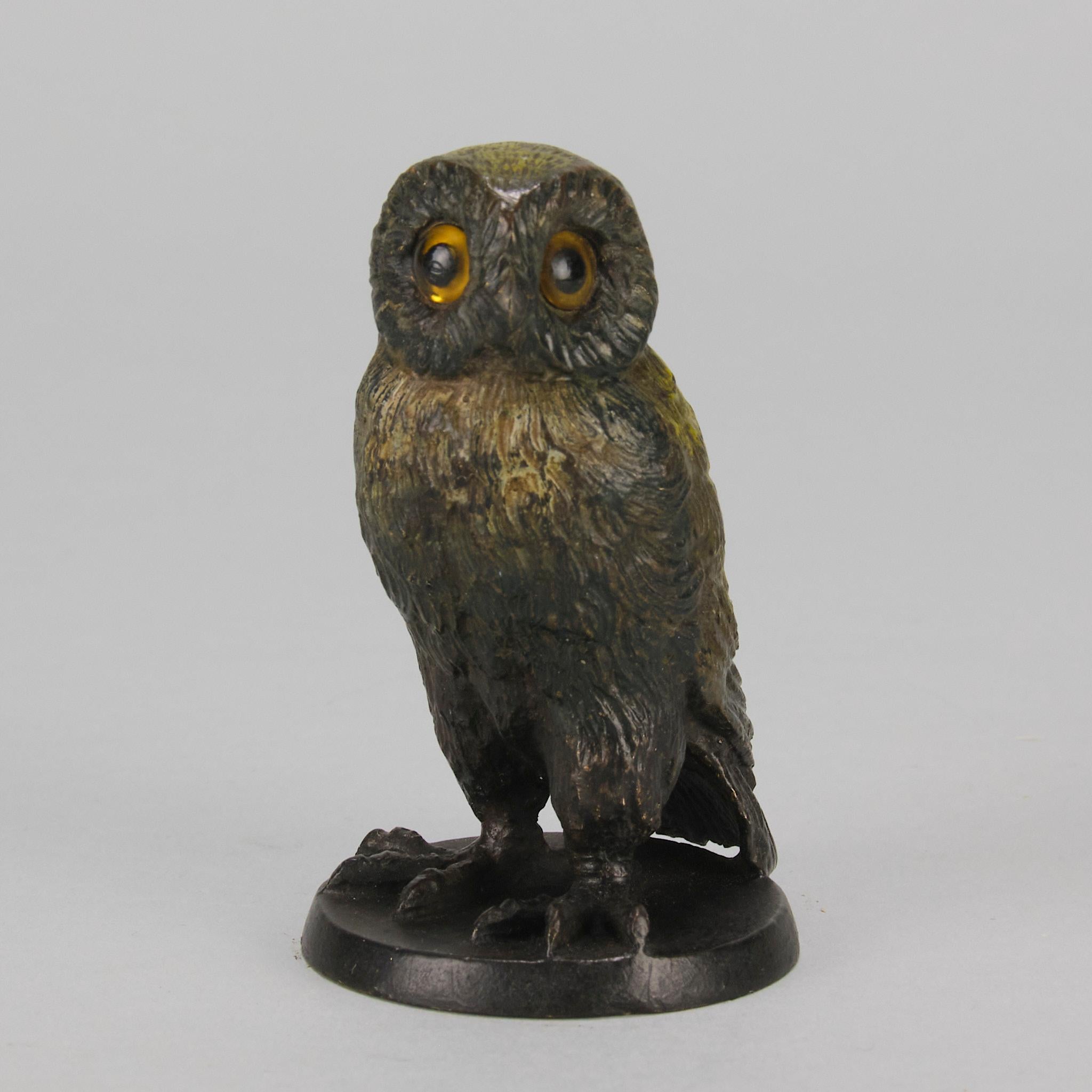 Cast Early 20th Century Austrian Cold-Painted Bronze 