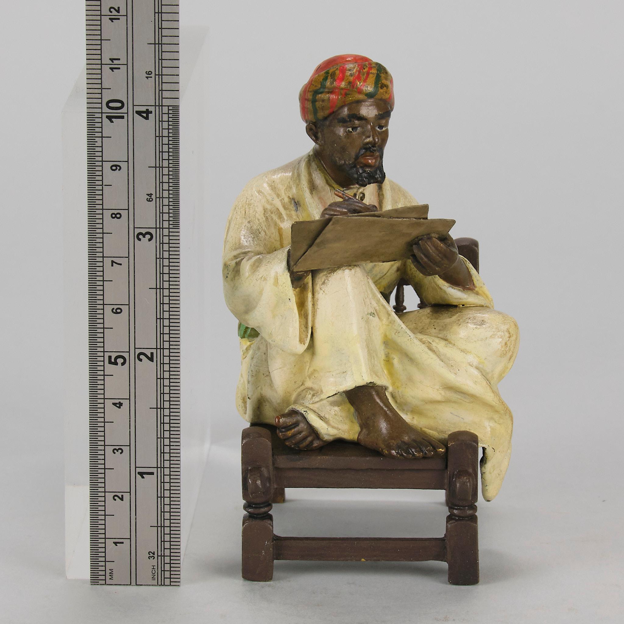 Early 20th Century Austrian Cold-Painted Bronze 